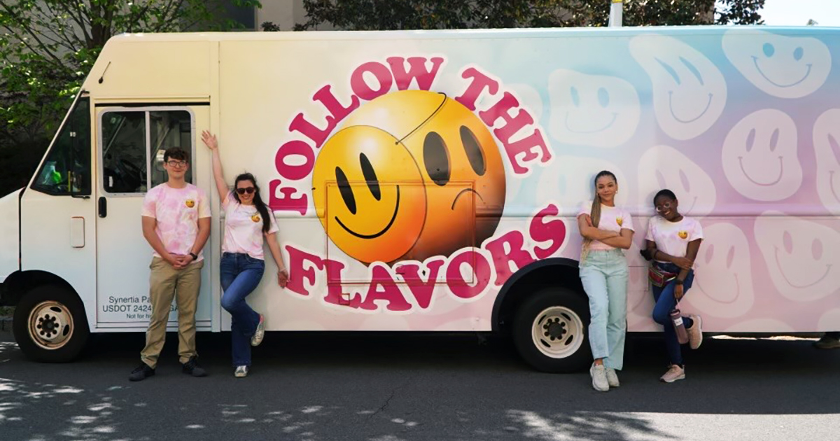 Truth flavors truck at moment of action